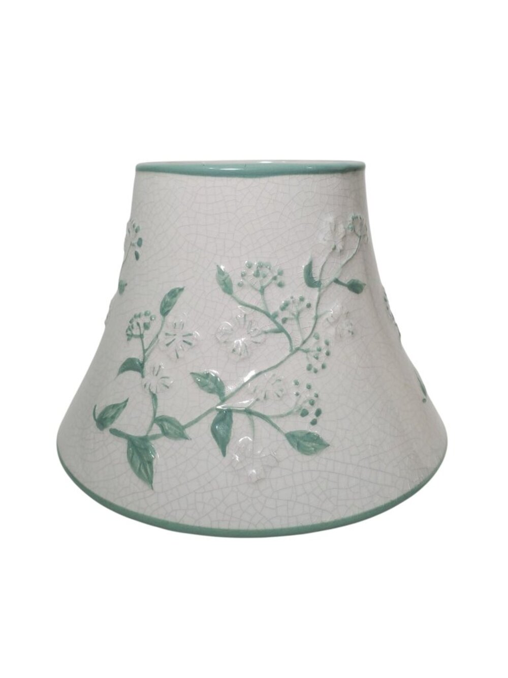 Yankee Candle Floral Ceramic Jar Candle Shade Topper Beach Flowers Design